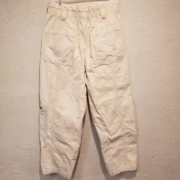 BDG Urban Outfitters Jean Joggers Womens Size S-P Cream Retro 90s Cargo Pocket - Picture 6 of 12